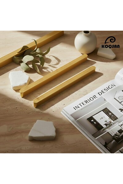 KOÇSAN Mâner Safran Mobilier de bucătărie de lux, mâner sertar dulap, auriu m...