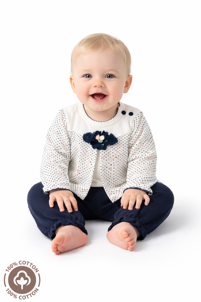 Miniel Baby Girl 100% Cotton Baby Set