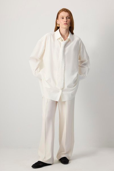 Touché Privé OVERSIZE FİT POPLİN GÖMLEK