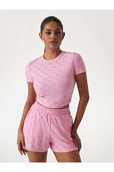 Guess Kadın Peony Jakarlı Triko Bluz