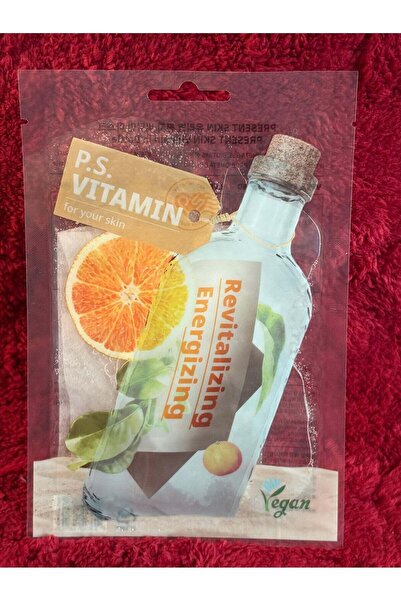Vegan P.S. Vitamin Revitalizing Energizing Present Skin Sheet Mask