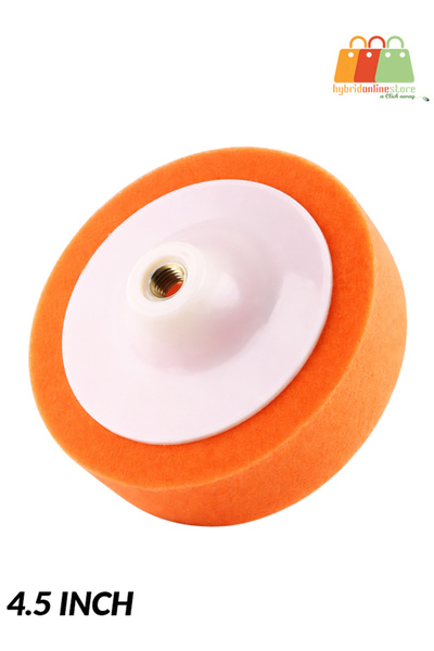 Generic وسادة إسفنجية برتقالية اللون للتلميع مقاس 4.5 بوصة مع سن M16 لتلميع و...