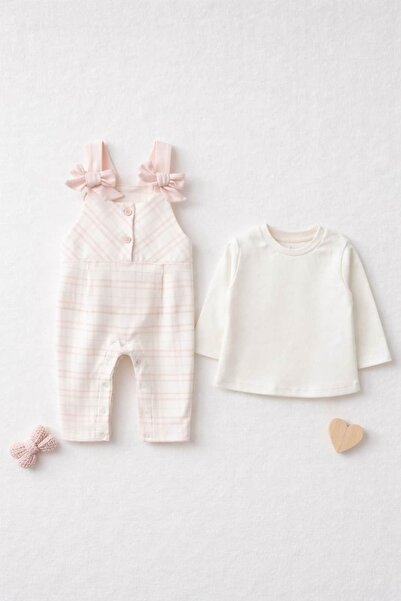 The Nest Kids Blush Nest Tulum Premium Organik Pamuk Fırfırlı Günlük Bebek Me...