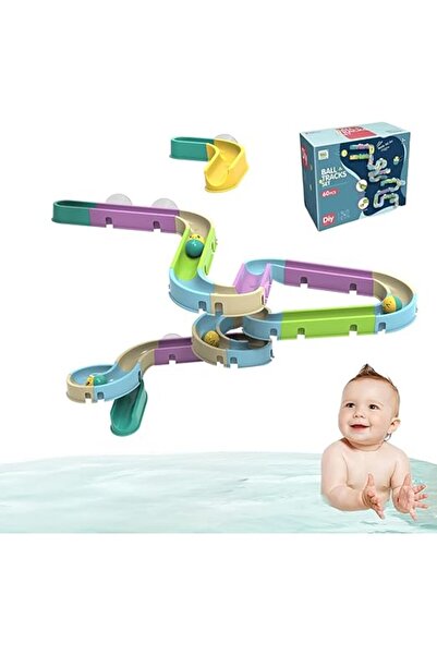 Arabest 60 قطعة من ألعاب حمام الزحليقة، ومجموعات بناء مسارات جدارية، ومجموعات...