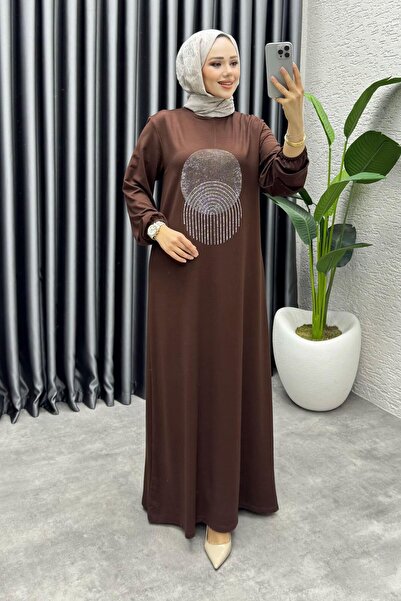 Kalemen Moda فستان سارنيتش 3443 بني