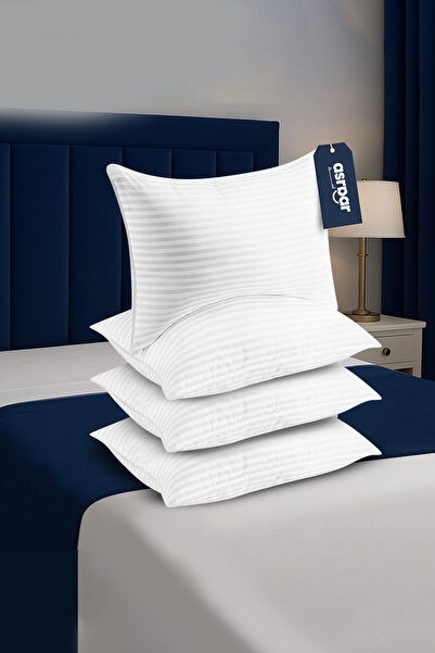 Asraar 4 Piece | Hotel Sleeping Pillow with Microfiber Filling – 1000g – 90X50cm