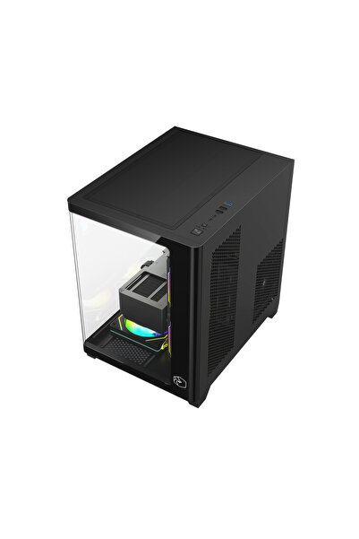 GAMETECH SMALL PRİME V3 KUMANDALI ARGB 5X120MM FANLI MATX BİLGİSAYAR KASASI SİYAH