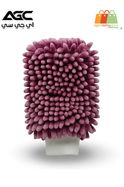 AGC قفاز غسيل من ألياف الشنيل الدقيقة، ذو وجهين، قابل للغسل في الغسالة، مزود ...