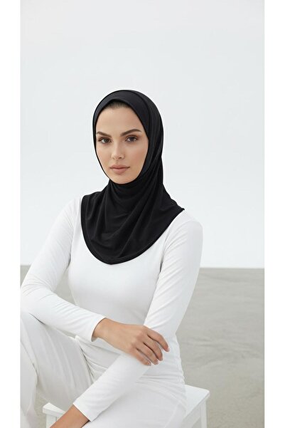 new ats Black Hijab Bonnet Swimmer Sea Pool Sports Hijab Swimsuit Shawl Bonne...