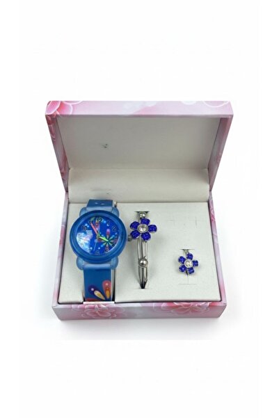 Boutique طقم اناقة الاطفال (ساعة، سوار، وخاتم)