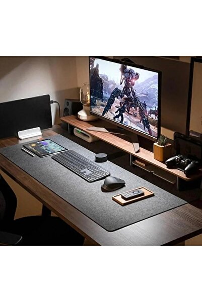 Salteks Keçe Bilgisayar Mouse Pedi Çalışma Masası Düzenleyici 3mm Masa Üstü D...