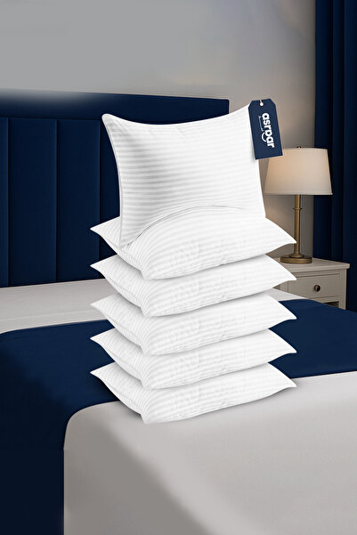 Asraar 6 Piece | Hotel Sleeping Pillow with Microfiber Filling – 1000g – 75X50cm