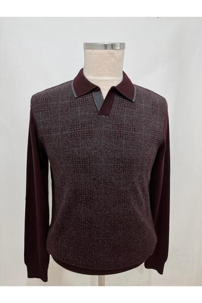 Tony Montana ERKEK POLO YAKA DESENLİ TRİKO KAZAK T1329