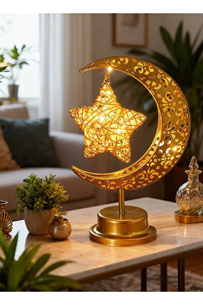 Yoawllty Table lamp, battery-powered Ramadan lighting, Ramadan decorative LED...