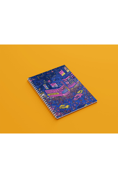 ARTHOUSECOLLECTIVE A4 Spiral Notebook - Unlined School Notebook - 80 Sheets / 160 Pages - Good Times Poster Cover