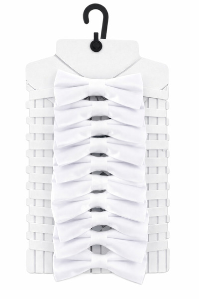 Sibel Günay Butik 10 Pieces of Children's White Elastic Bow Ties |   4-12 Yea...