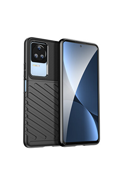 OEM Xiaomi Poco F4 5G Thunder Flexible Black Case - Shockproof Cover