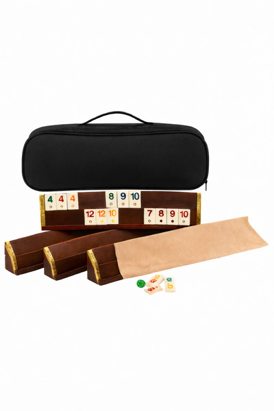 HB DİZAYN Okey Çantası & Istaka Çantası – 50×20×10 cm, fermaurlu Kumaş Portat...