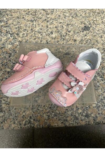 Metin Ayakkabı أحذية أطفال من الجلد الطبيعي باللون الوردي من الداخل والخارج، ...