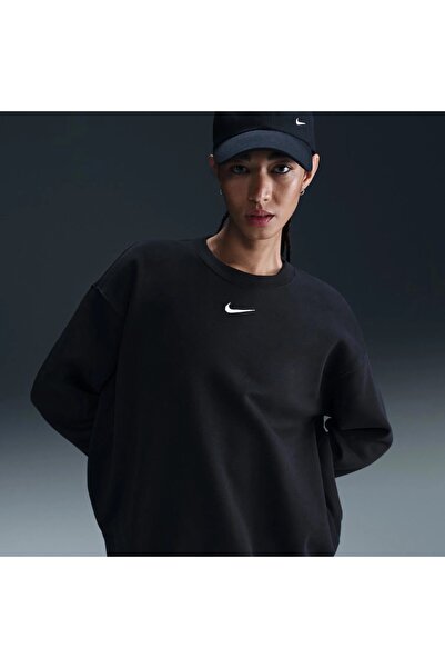 Nike Sportswear Phoenix Fleece Bol Kesimli Sıfır Yaka Kadın Sweatshirt