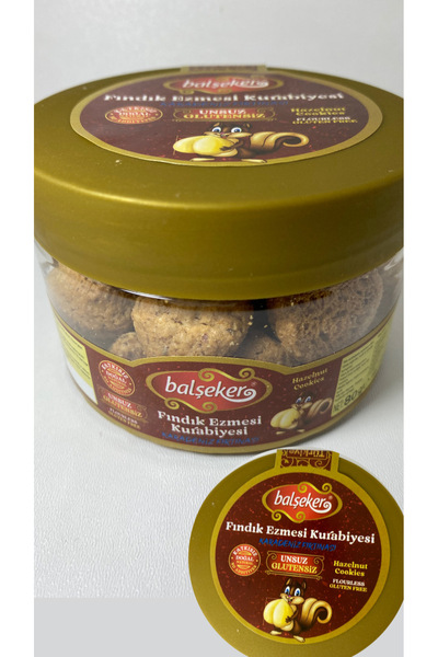Balşeker FINDIK EZMESİ KURABİYESİ (UNSUZ-GLUTENSİZ) 80 GR