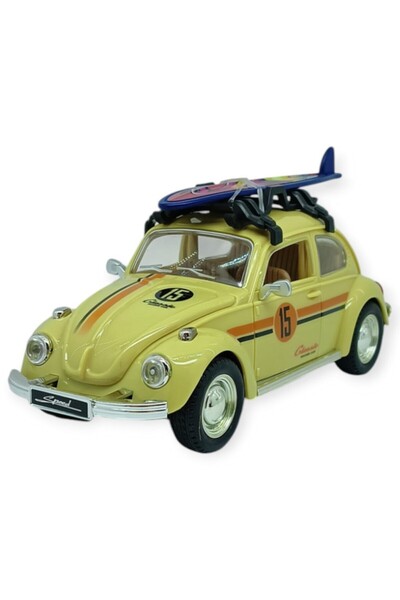 Vardem Holiday Series - Vosvos Car with Sound and Light 18 cm - Beige