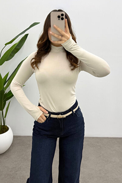 Bipantolon Kadın Taş Parmak Detaylı Body