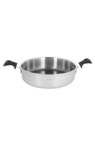 Tognana LUXURY STEEL Frying Pan with Handles, Stainless Steel, D.28cm