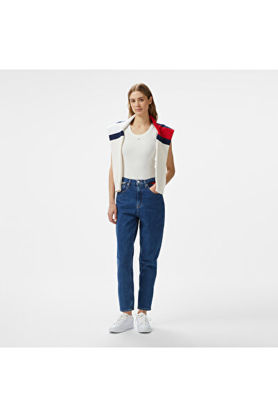 Tommy Hilfiger Tommy Jeans Mom Jean Uh Tpr Flag Kadın Lacivert Pantolon