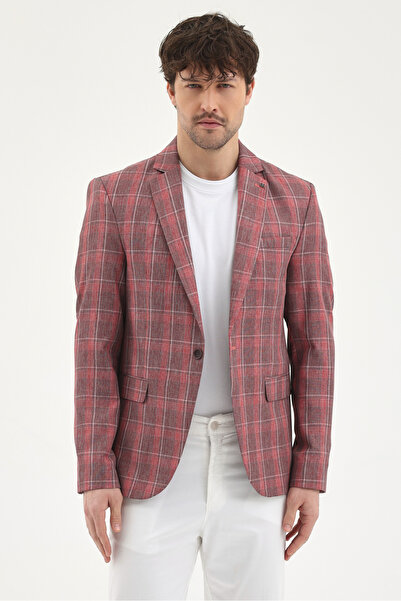 Frappoli Lazue Men's Burgundy Polyviscon Fabric Slim Fit Mono Collar Sports B...