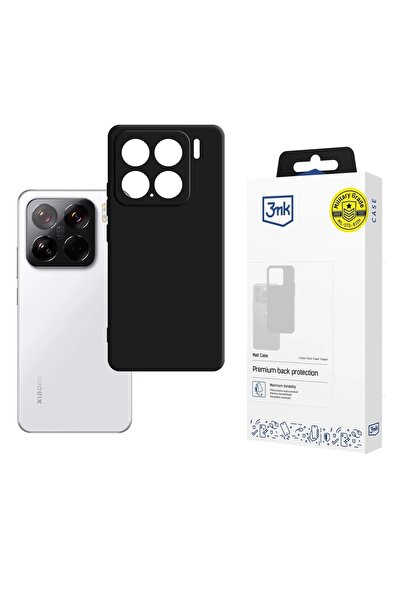 3MK Carcasă mată pentru Xiaomi 15 - Neagră, rezistentă la zgârieturi și impac...