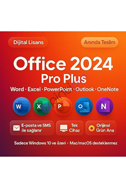 MICROSOFT Office 2024 Pro Plus Dijital Lisans Anahtarı