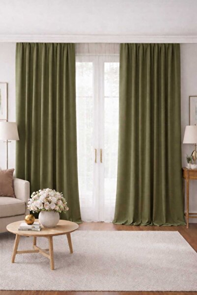 SHY TEKSTİL ستارة فاخرة من الدرجة الأولى بتصميم أنيق بلون أخضر مائي ونسيج مخم...