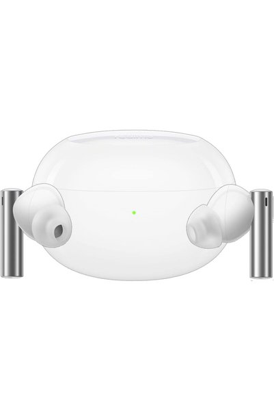 realme سماعات أذن لاسلكية بتقنية بلوتوث Buds Air 3، تحكم باللمس، مقاومة للماء بمعيار IPX5، لون أبيض