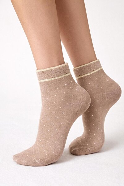 Ekinoks çorap 4'LÜ Kadın Çorap Taşlı Dikişsiz