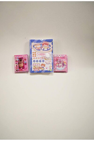 Linea Çıtçıtlı Çizgili Not Defteri Küçük Boy, Minik Boy Stickers Not Defteri ...