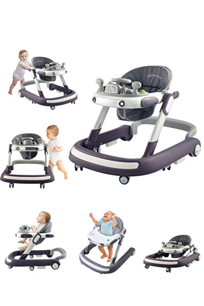 Ominii مشاية أطفال قابلة للطي 5 في 1 متعددة الوظائف مضادة للانقلاب