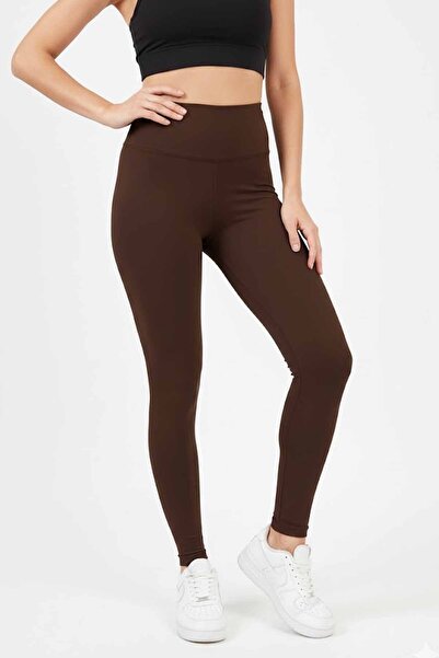 vynor atelier Women's High Waist Shaping Leggings Brown