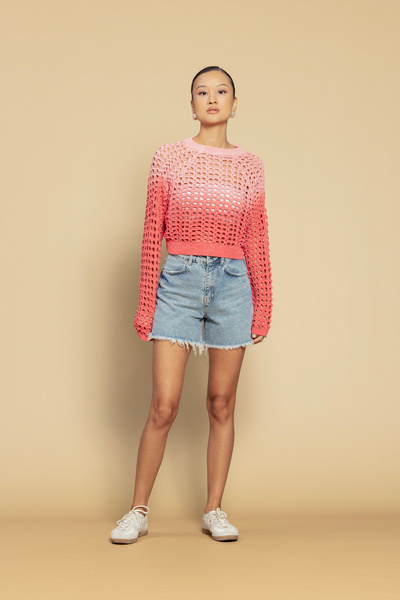 Nisan Batik Dye Effect Knitwear Sweater