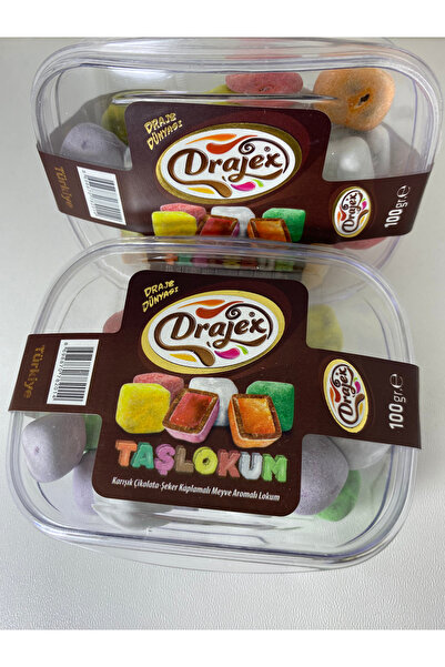 Balşeker TAŞLOKUM-KARIŞIK ÇİKOLATA ŞEKER KAPLAMALI MEYVE AROMALI LOKUM (100GR)