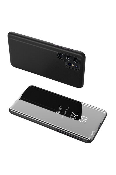 OEM Xiaomi Poco C65/Redmi 13C Black Clear View Flip Cover Case