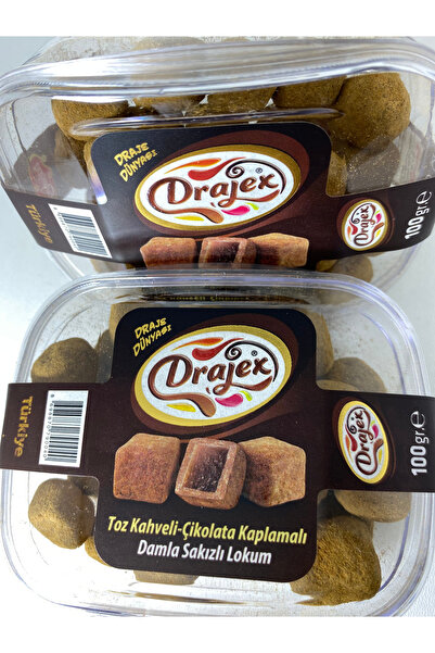 Balşeker TOZ KAHVELİ ÇİKOLATA KAPLAMALI DAMLA SAKIZLI LOKUM (100GR)