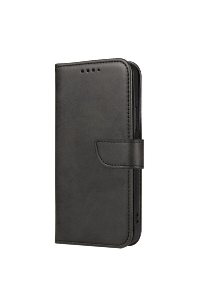 OEM Xiaomi Redmi 12 Black Magnet Wallet Stand Case - Leather Flip