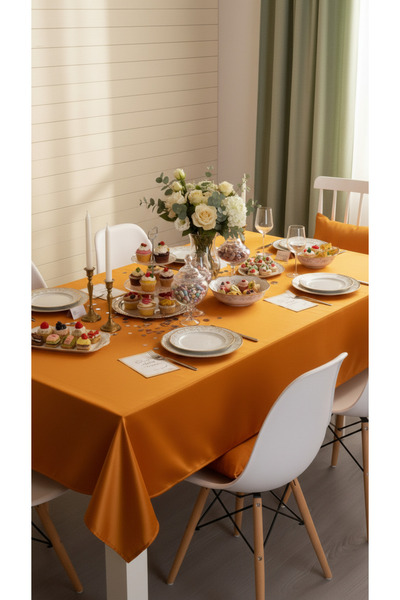Tropikhome Turuncu Masa Örtüsü 150x220 cm Masa Örtüsü