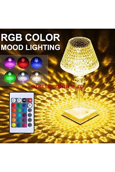 China Made RGB Crystal Lamp with Remote Control – 16 Colors