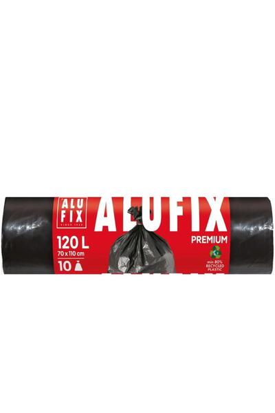alufix Professional garbage bags, black, 120L, 10 pcs