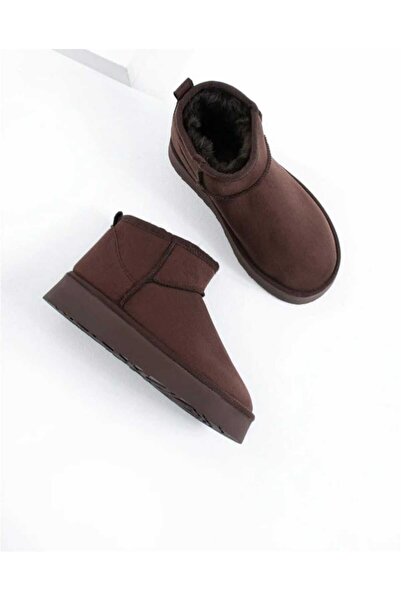 VARLIK AYAKKABI New Season Fur-Lined Bitter Coffee Boots