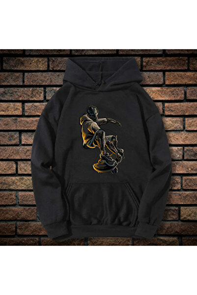 CXO Craft Men's Sweatshirt with Printed, Skater Robot, Cotton