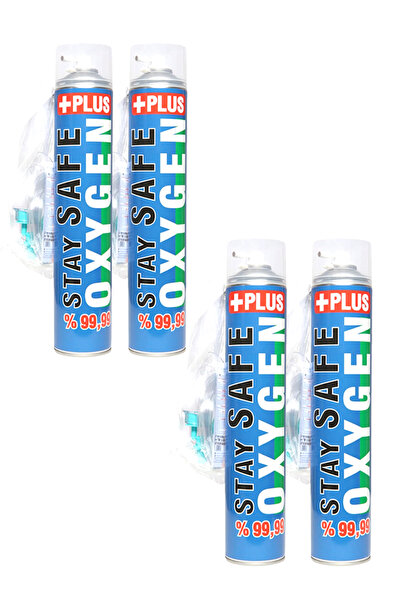 Stay Safe Taşınabilir Medikal Oksijen Plus 4 Adet