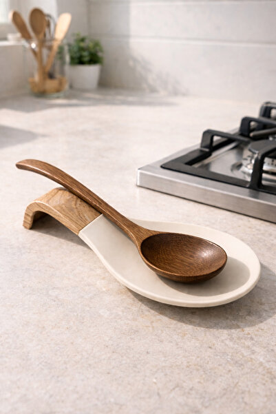 Kitchen Way Kepçe Altlığı Tezgâh Koruyucu Pratik Düzen Sağlayan Mutfak Aparat...